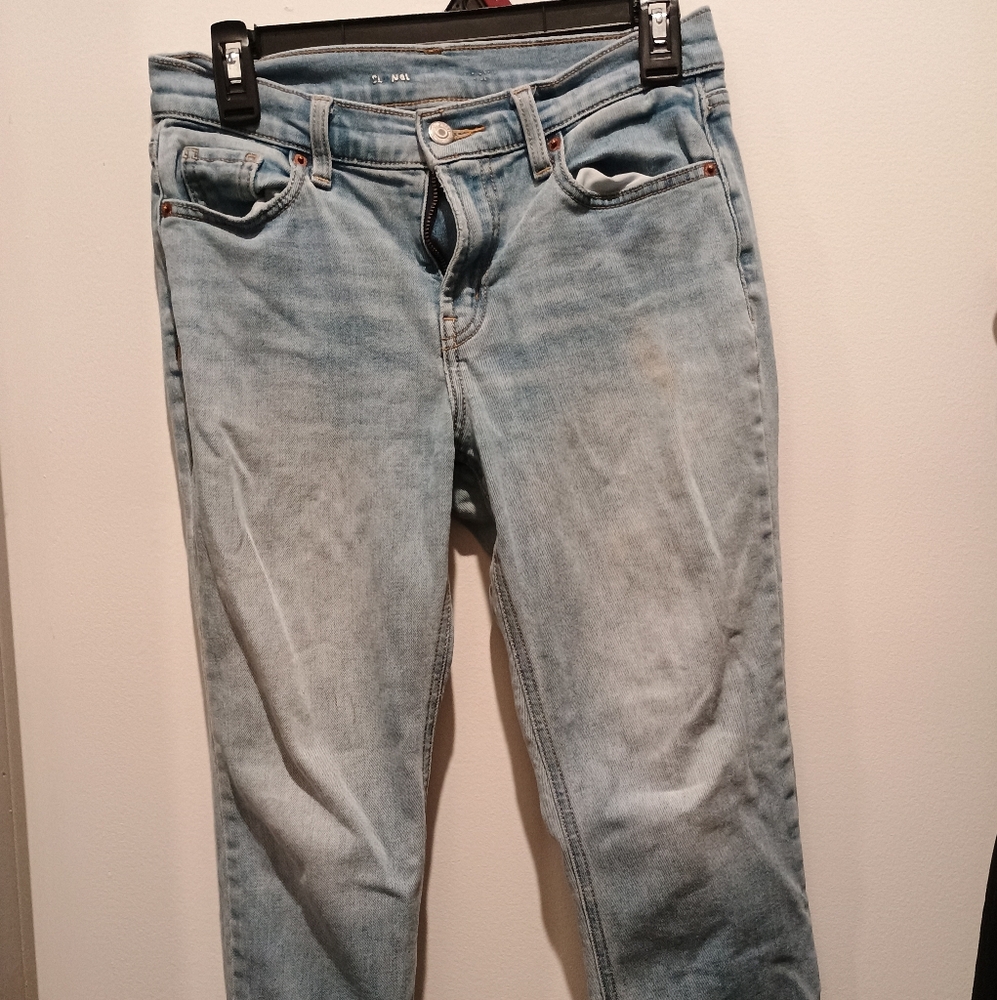 Old Navy Sky Blue Straight Leg Jeans
